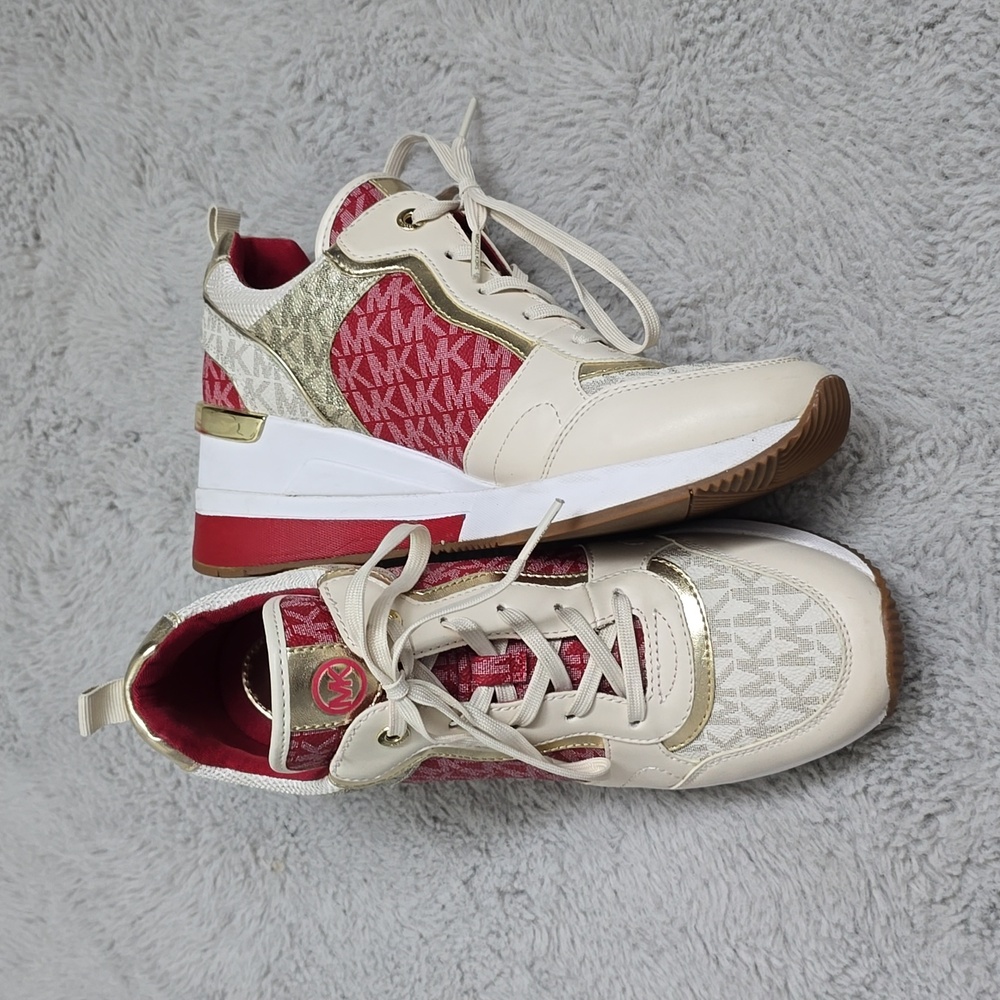 Michael Kors Red Sneakers sz 9